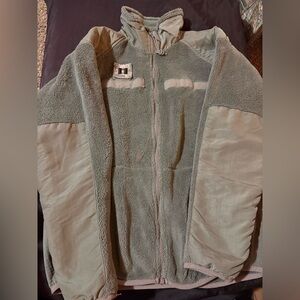 Women’s Medium Super Cozy Green Fleece Jacket